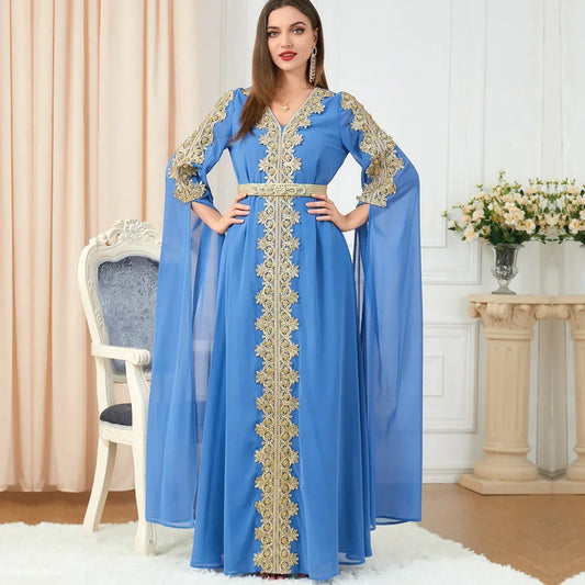 Light Luxury Chiffon Embroidered Abaya