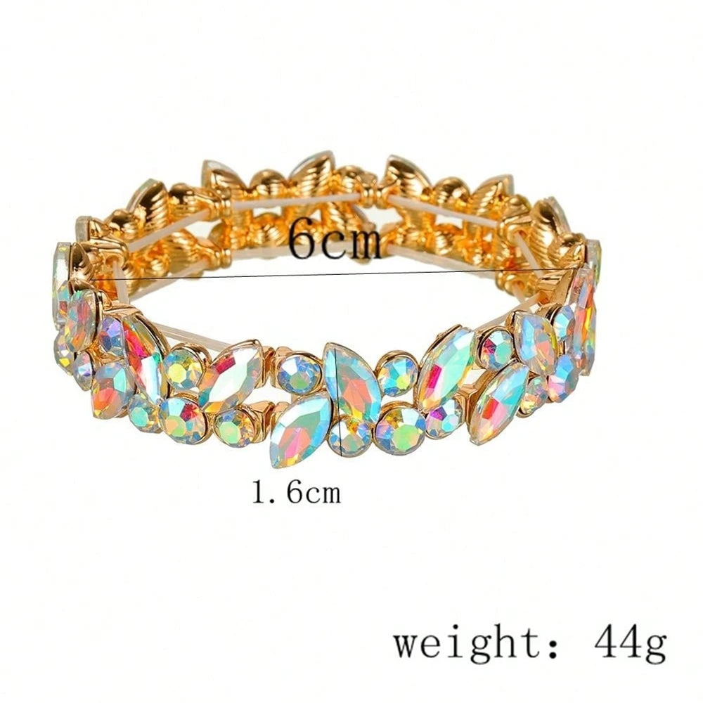 Luxury Crystal Rhinestone Charm Bracelet