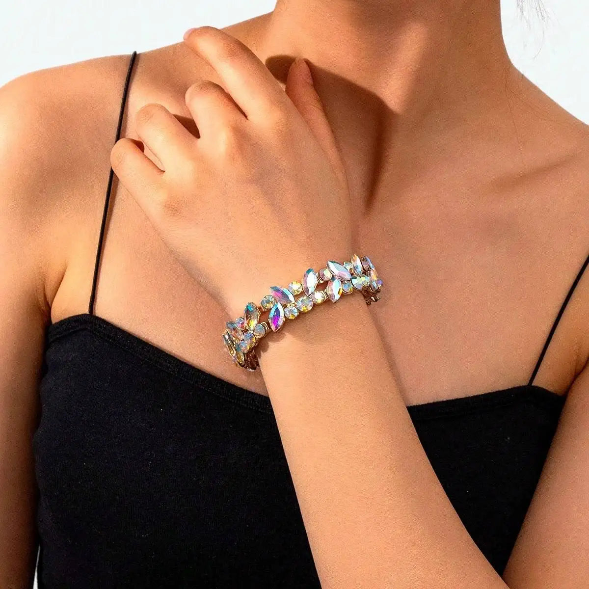 Luxury Crystal Rhinestone Charm Bracelet