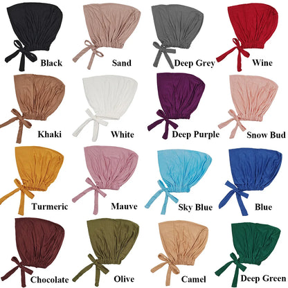 Turban intérieur en modal doux pour hijab