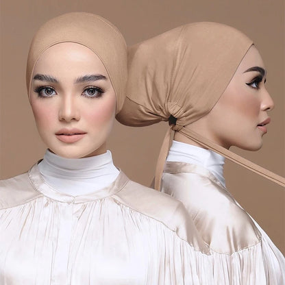 Turban intérieur en modal doux pour hijab